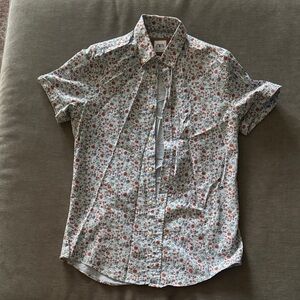 Zara Men's Floral Button Down Shirt